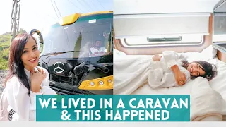 24 HOURS in a CARAVAN in KERALA 🚘