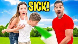Jameson got Sick on Pool Day!