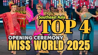 Penampilan Top 4 Favorite From SouthEast Asia in Opening Ceremony Miss World 2025