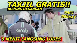 BORONG SEMUA DAGANGAN | 5 MENIT BAGI-BAGI TAKJIL GRATIS LANGSUNG LUDES 😍