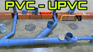 Como instalar o colocar tuberías en un baño  - Plomería - PVC - UPVC