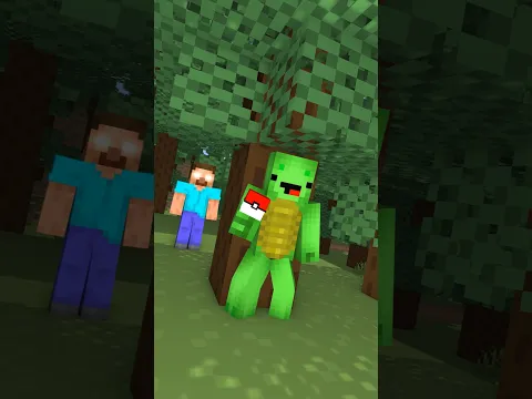 Mikey Captures Legendary Herobrine #minecraft#minecraftshorts