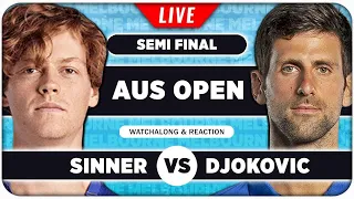 SINNER vs DJOKOVIC • Australian Open 2026 SF • LIVE Tennis Watchalong