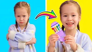 😲 THE COOLEST PEN EVER! 💜 Making a DIY Kuromi Rainbow Floating Pen! 🌈✨