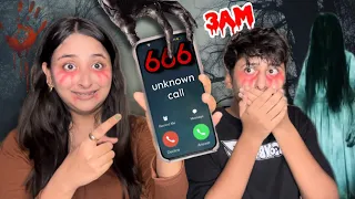 Calling Haunted Numbers At 3 Am at Night #brownkiki #haunted