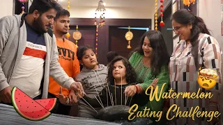 WATERMELON 🍉 EATING CHALLENGE with FAMILY!! | Ananya Gambhir | Sahil Gambhir