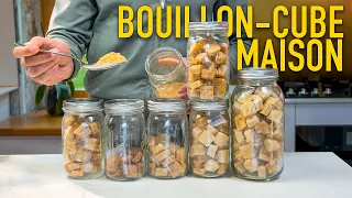 Bouillon-cube maison lyophilisé