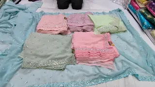 Chickpet Bangalore Wholesale Designer Sarees/Single Saree Courier AVL/Partywear Collections/Shopping