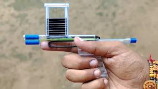 10 Bullets Magazine Gun | How to make pen gun with magazine #pengun #penscraft