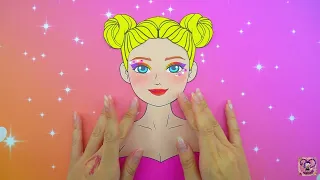 Inside the Secret Delivery Box! 🌸💜 DIY Paper Doll Magical Game Challenge!