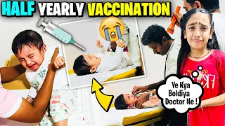 Half Yearly Vaccination💉😭Doctor ne kya good news di?😱🤔 @SamayraNarulaandFamily