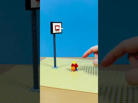 LEGO Basketball Stop-Motion! 🏀 #LEGO #animation  #stopmotion