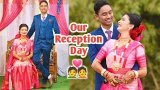 Our Reception Day💑 || Assamese wedding || Assamese vlog-- Nabanidhi & Deepjyoti Nath