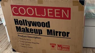 Unboxing The COOLJEEN Hollywood Makeup Mirror & Review #cooljeen #hollywoodmakeupmirror #review