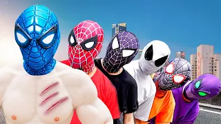 TEAM SPIDER-MAN in REAL LIFE #5 | Marvel's Spider-Man 2 - GODZILLA x KONG 2 - THE MEG 2: THE TRENCH