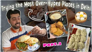 Trying The Most Hyped Food in Delhi Part-2 || Bhogal Chole Bhature, Khandani Pakode wala etc