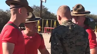 Recruit doesn’t want to Pugil stick fight #bootcamp