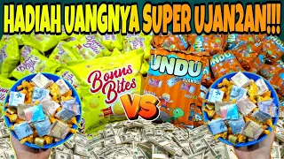VIRAL BGT!!! HADIAH UANGNYA SUPER DERASSS!!! UNBOXING CIKI UNDU OREN vs BONUS BITES