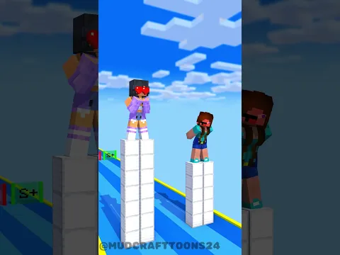 Cargo Skates Love Run: Aphmau vs Noob #minecraft #fyp