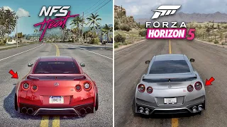 Side by Side Comparison - NFS HEAT vs FORZA HORIZON 5 (WHICH IS BEST?) | Nissan GTR