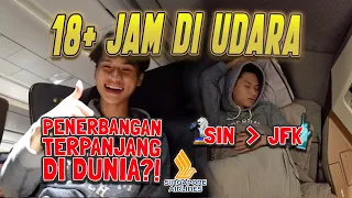 18 JAM LEBIH NONSTOP😱⁉️ Penerbangan TERPANJANG & TERLAMA di DUNIA✈️⁉️ Singapore🇸🇬 to New York JFK🇺🇸