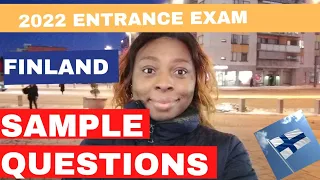 2022 Entrance Exam Finland | Final PREPERATIONS. SAMPLE QESTIONS . #studyinfinland.