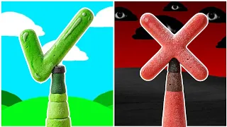 My FOOD Sprunki OC: Checkmark (Phase 2 Crossmark) - Marshmallow Version 