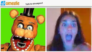 ASUSTANDO GENTE EN OMEGLE #4 (trolleando con screamers de FNAF)