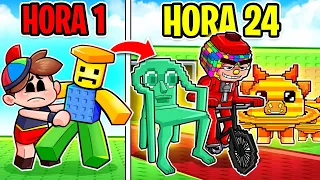 Empecé Desde 0 en Steal a Brainrot por 24 HORAS 😨