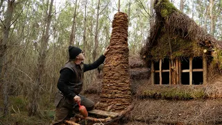A Crazy Fireplace For my House - Survival Tricks Bushcraft 4 Outdoors living