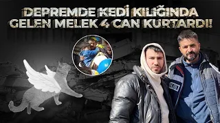 DEPREMDE MUCİZE KEDİ 4 CAN KURTARDI