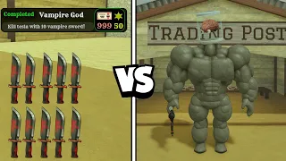10 VAMPIRE KNIFE VS TESLA!!