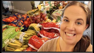 Once-A-Month Grocery Haul for our family of 13 - Healthy Food for New Year!