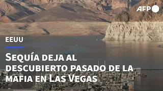 Sequía en EEUU deja al descubierto tenebroso pasado de la mafia en Las Vegas | AFP