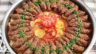 صينية الكفتة بالبرغل الرااااائعة أطعم والذ واسهل من كده مافي ابدا