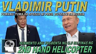 GRABE!! PUTIN tuwang tuwa sa SPEECH ni PANGULONG DUTERTE !!! | Jevara PH