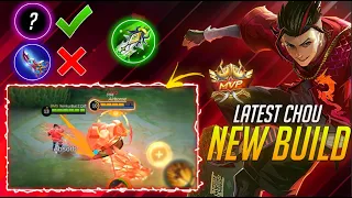 CHOU USERS! YOU MUST TRY THIS LATEST CHOU ITEM BUILD | NEW UPDATE  | MLBB