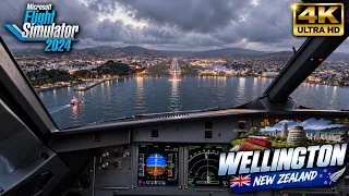 🔥 Next-Level Realism: Wellington, New Zealand Landing 🇳🇿✈️ | MSFS 2024