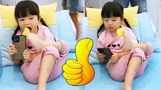Xinxin: Dad, Am I Smart?#funny#funny daughter#comedy #cutebaby#funnyvideos#smile