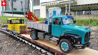 AMAZING HISTORIC RC TRUCKS & CONSTRUCTION MACHINES SELF-BUILT 1/14 & 1/8 SCALE BY MODELLBAU SAURER