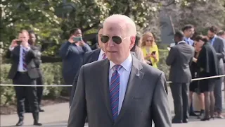 Biden faces questions on Russia's possible war crimes in Ukraine