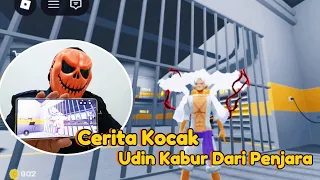 Roblox | Cerita Kocak Udin Kabur Dari Penjara 😅😅 #roblox #gameroblox #kaburdaripenjara 