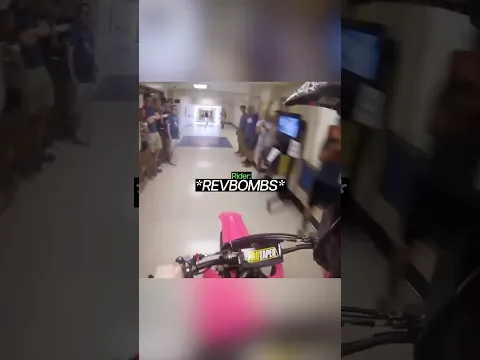 RIding Dirtbike Through School On Last Day