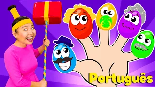 Canção dos Ovos Surpresa Família Dedo | Canções Divertidas para Crianças | Babanana Português
