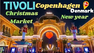 TIVOLI Garden Copenhagen🎄🎅Denmark 🇩🇰Christmas market🎄New year celebration 🎉 Amusement park🤩Denmark🇩🇰