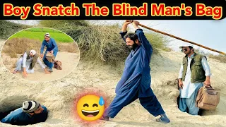 Why Did The Boy Snatch The Blind Man's Bag? #comedy #funny #funnyvideo
