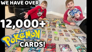 Counting Our 12,000+ Pokemon Cards!