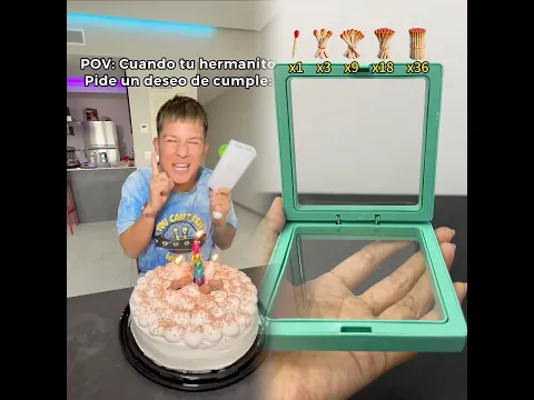 POV: Cuando Tu Hermanito Pide Un Deseo De Cumple 😂🚀 Paul Ferrer #short
