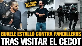 BUKELE ESTALLÓ CONTRA PANDILLEROS TRAS VISTAR EL CECOT