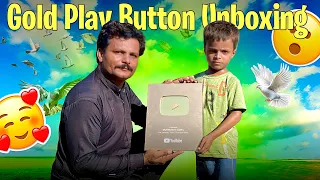 Golden Play Button Unboxing! ❤️🥰